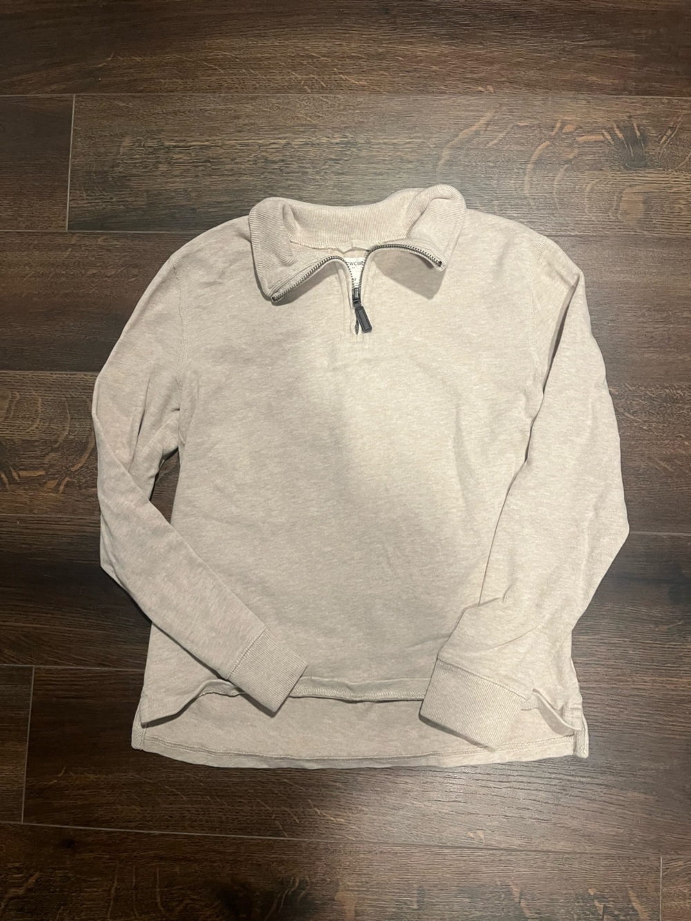 Crewcuts Light Oatmeal Half-Zip Pullover